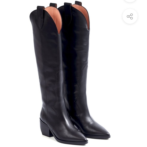 Inch2 High Western Boots Black 
